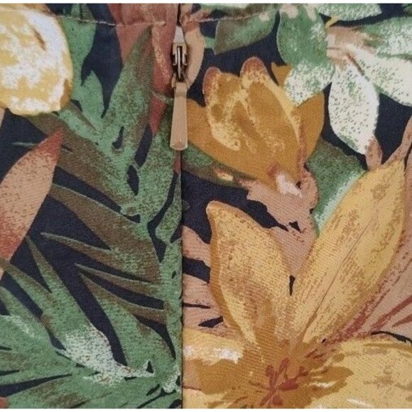 Anna And Frank Maxi Dress Size M Floral 100% Silk Sleeveless Zip - Picture 6 of 9